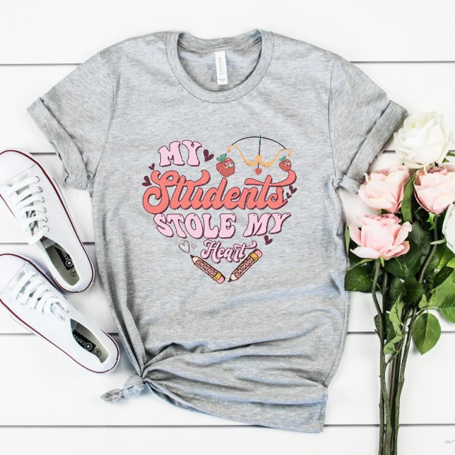 My Students Stole My Heart Valentine T-Shirt (Creator Uploaded)