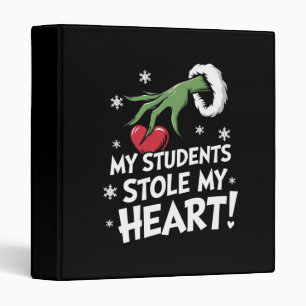 My Students Stole My Heart Xmas Christmas Teacher Binder