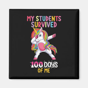 My Students Survived 100 Days of Me School Teacher Magnet