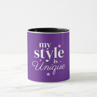 My style text design mug