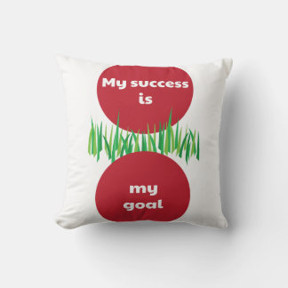 My success is my goal EN Throw Pillow