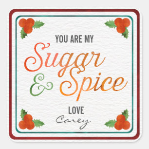 My Sugar and Spice  Christmas Gift Tag Labels