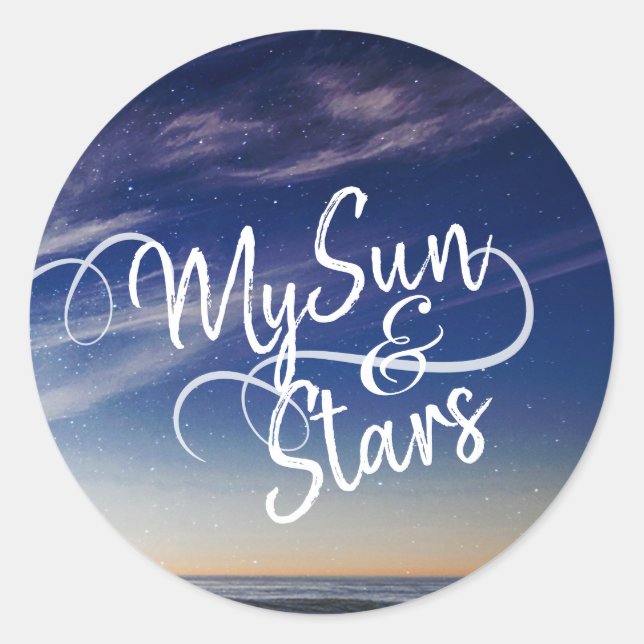 My Sun and Stars Sticker (Front)