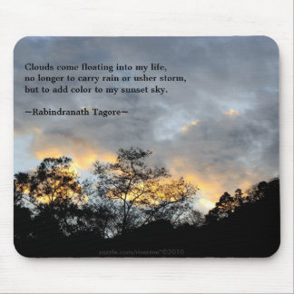My Sunset Sky/ Tagore Quotes Mouse Pad