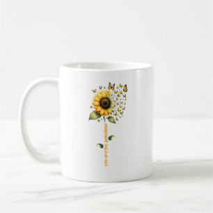 My Sunshine Butterflies Sunflower Personalized Coffee Mug