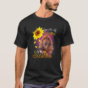 My Sunshine Cocker Spaniel Dog With Sunflowers T-Shirt