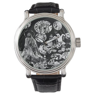 My Super Halloween black and white Watch