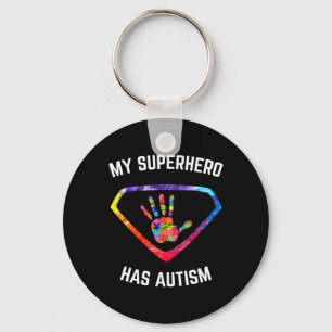 My Superhero Has Autism Awareness  Keychain