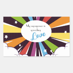 My superpower is spreading Love. Sticker