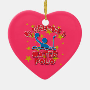 My Superpower is Water Polo Ceramic Ornament