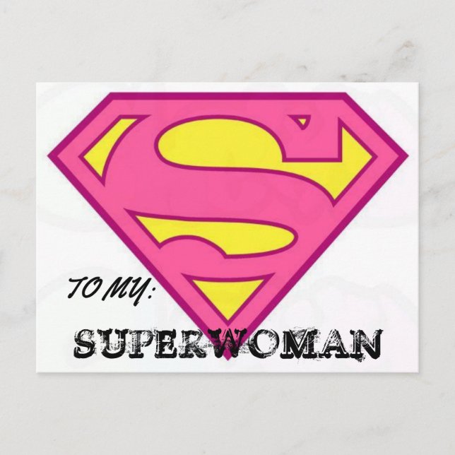MY SUPERWOMAN POSTCARD (Front)