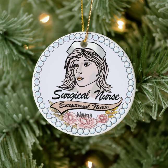 My Surgical Nurse Ceramic Ornament (Tree)