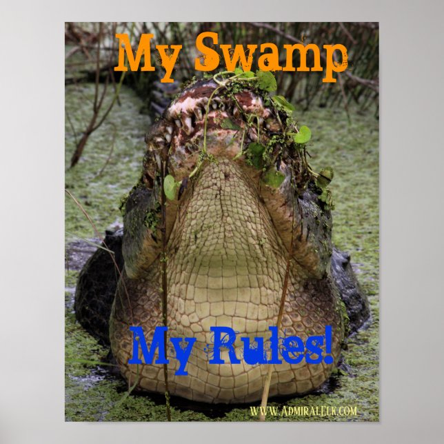 My Swamp My Rules Poster (Front)