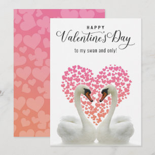 My Swan and Only Valentine Holiday Card