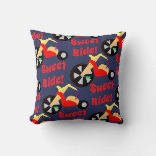 My Sweet Ride Pattern Throw Pillow