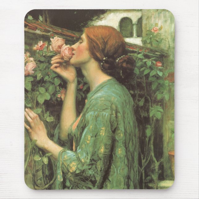 My Sweet Rose, or Soul of the Rose by Waterhouse Mouse Pad (Front)