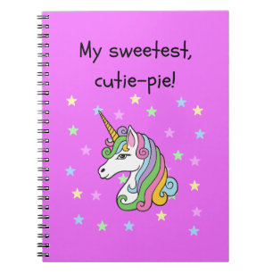 My sweetest, cutie-pie! notebook
