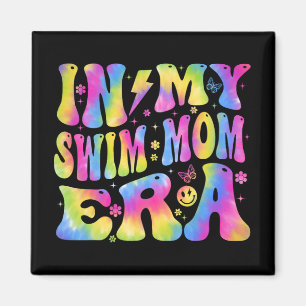 My Swim Mom Era Funny Swimmers Swimming Coach Moth Magnet