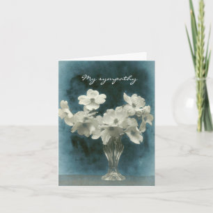 My Sympathy: Dogwood Blossoms (photo inside too) Card