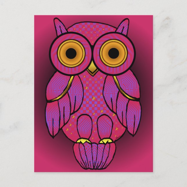 My$t Owl Dusk Postcards (Front)