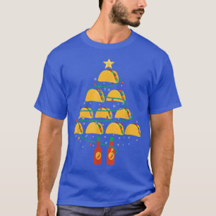 MY TACOS CHRISTMAS TREE Pajama Xmas Funny T-Shirt