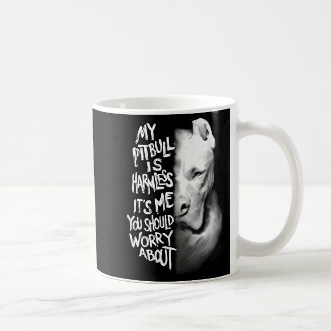 My Tbull Is Harmless Quote Dog Items Owner Small  Coffee Mug (Right)