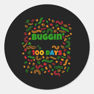 My Teacher For 100 Days Of School Costume 100th Da Classic Round Sticker