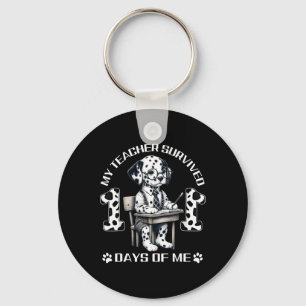 My Teacher Survived 100 Days Of Me School Girls Bo Keychain