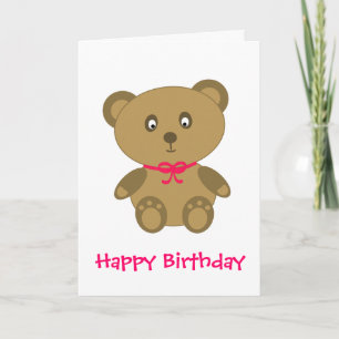 My Teddy Bear Card