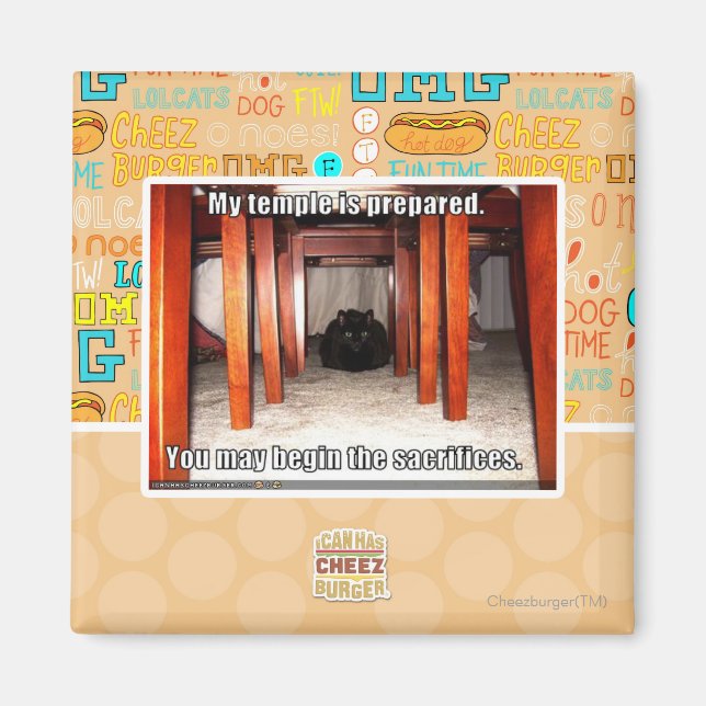 My temple is prepared. magnet (Front)