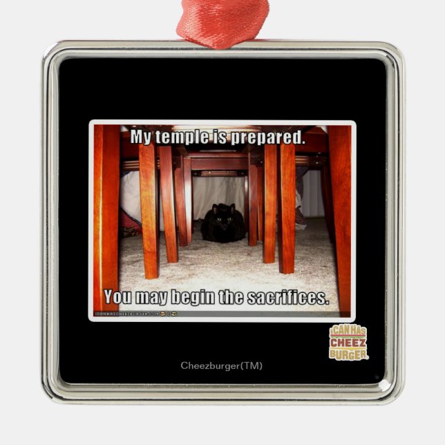 My temple is prepared. metal ornament (Front)