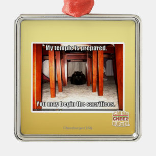 My temple is prepared. metal ornament