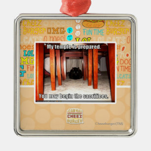 My temple is prepared. metal ornament