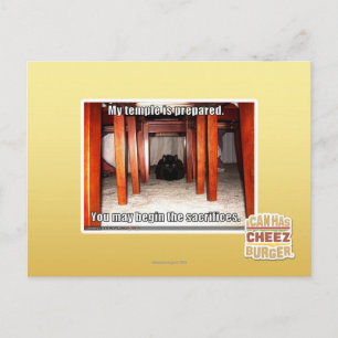 My temple is prepared. postcard