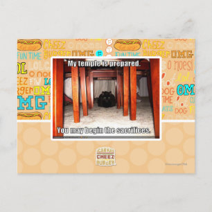 My temple is prepared. postcard