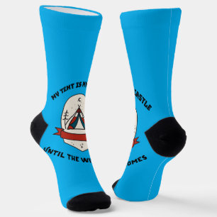 My Tent İs My Castle Until The Wind Comes Desert  Socks