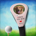 My Terrific Dog Mom Personalized Golfer Photo  Golf Head Cover<br><div class="desc">What a lovely and fun way to cheer her on the course -- and, yes, of course, she is terrific! With tee and ball -- photo and heart -- it will make her day. Personalize with a valued photograph. This is a wonderful gift to be treasured for many years to...</div>