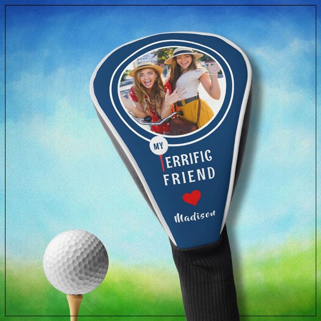 My Terrific Friend Personalized Golfer Photo  Golf Head Cover (Creator Uploaded)