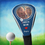 My Terrific Mom Personalized Golfer Photo Golf Head Cover<br><div class="desc">What a lovely and fun way to cheer mom on the course -- and, yes, of course, she is terrific! With tee and ball -- photo and heart -- it will make her day. No doubt she loves her kids and this game! Personalize with a valued photograph. This is a...</div>