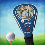 My Terrific Wife Personalized Golfer Photo  Golf Head Cover<br><div class="desc">What a lovely and fun way to cheer her on the course -- and, yes, of course, she is terrific! With tee and ball -- photo and heart -- it will make her day. No doubt she loves you and this game! Personalize with a valued photograph. This is a wonderful...</div>