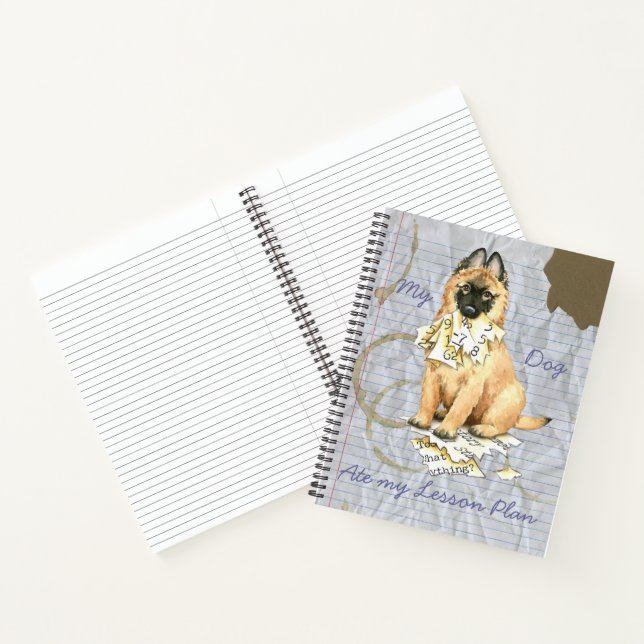 My Tervuren Ate My Lesson Plan Notebook (Inside)