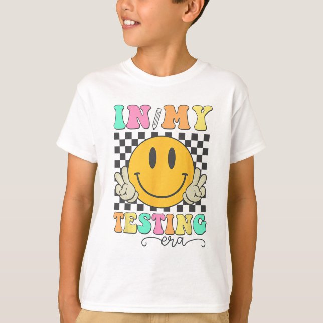 My Testing Era Rock The Test Testing Day Smile Hip T-Shirt (Front)