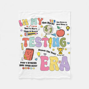 My Testing Era Staar Test Day You Got This Motivat Fleece Blanket