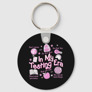 My Testing Era Teachers Student Rock The Test Test Keychain