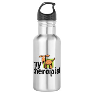 My Therapist Dog Stainless Steel Water Bottle