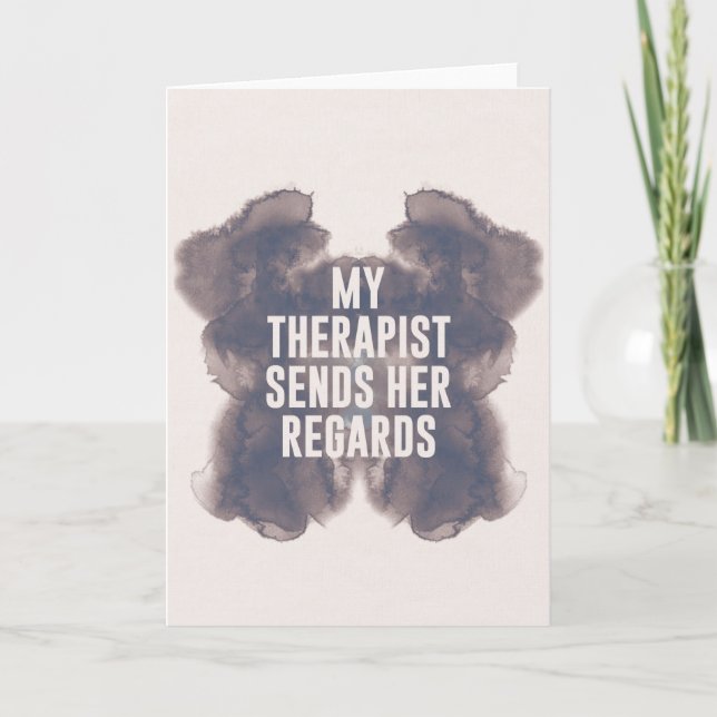 My Therapist - funny mother's day card (Front)
