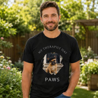 My therapist has paws French Bulldog photo black