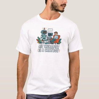 My Therapist is a Chatbot | AI Humour T-shirt