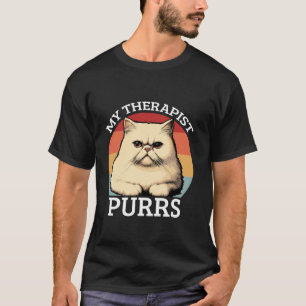 My Therapist Purrs Cute Cat T-Shirt