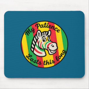 My This Patience Lasts Long Vibrant Retro Mouse Pad